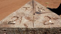 Tanzania-Kenya border stone