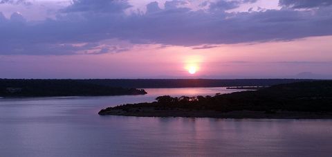 Sunset at Kazinga Channel