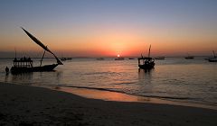 Zanzibar: Mwanda - tramonto