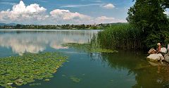 Comabbio: vista sul lago