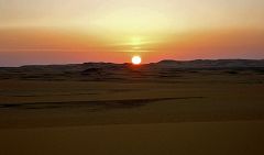 Tramonto nel deserto del Bayuda