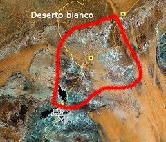 Mappa del Deserto Bianco