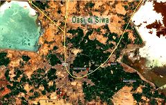 Mappa dell’oasi di Siwa