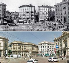 Piazza Cordusio - palazzi Assicurazioni e Credito