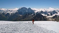 Vista montagne sulla funivia