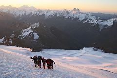 Sotto la cima est - 5000 m.