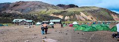 Landmannalaugar, campeggio