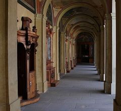 Il chiostro del convento di Loreta