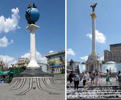 Kiev: piazza Indipendenza