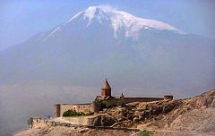 Monte Ararat visto dal Monastero di Khor Virap