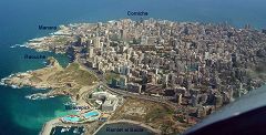 Beirut, vista aerea