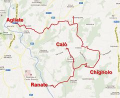Percorso 11 anello Agliate Chignolo Triuggio