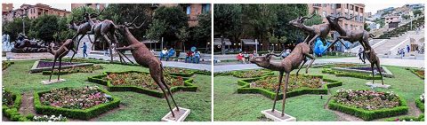 Sculture alla Cascata di Yerevan