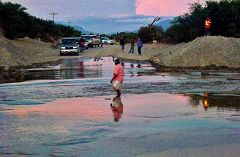 Bañado: torrente in piena