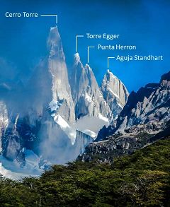 Cerro Torre e Aguja Standhart